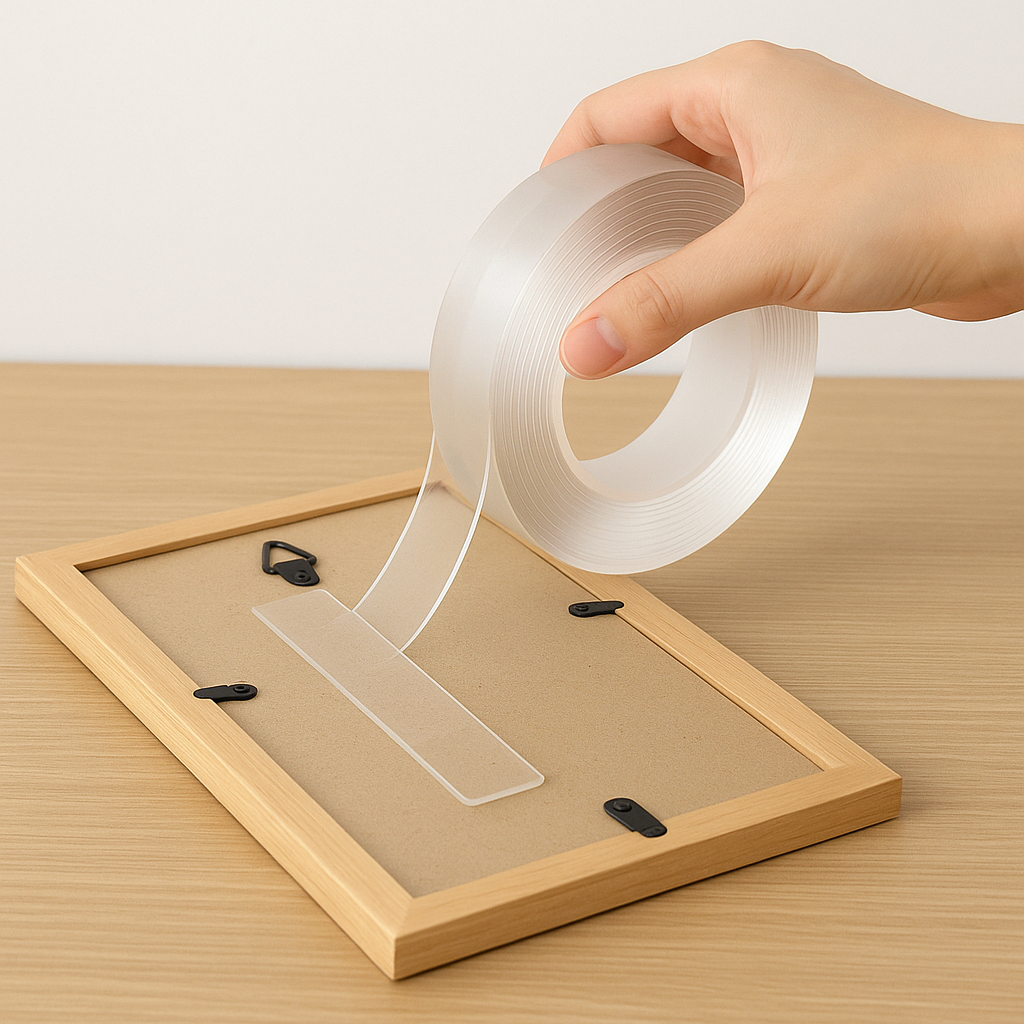 Nano Magic Tape – Clear Double-Sided Grip Tape (Washable, Removable, Traceless Adhesive)