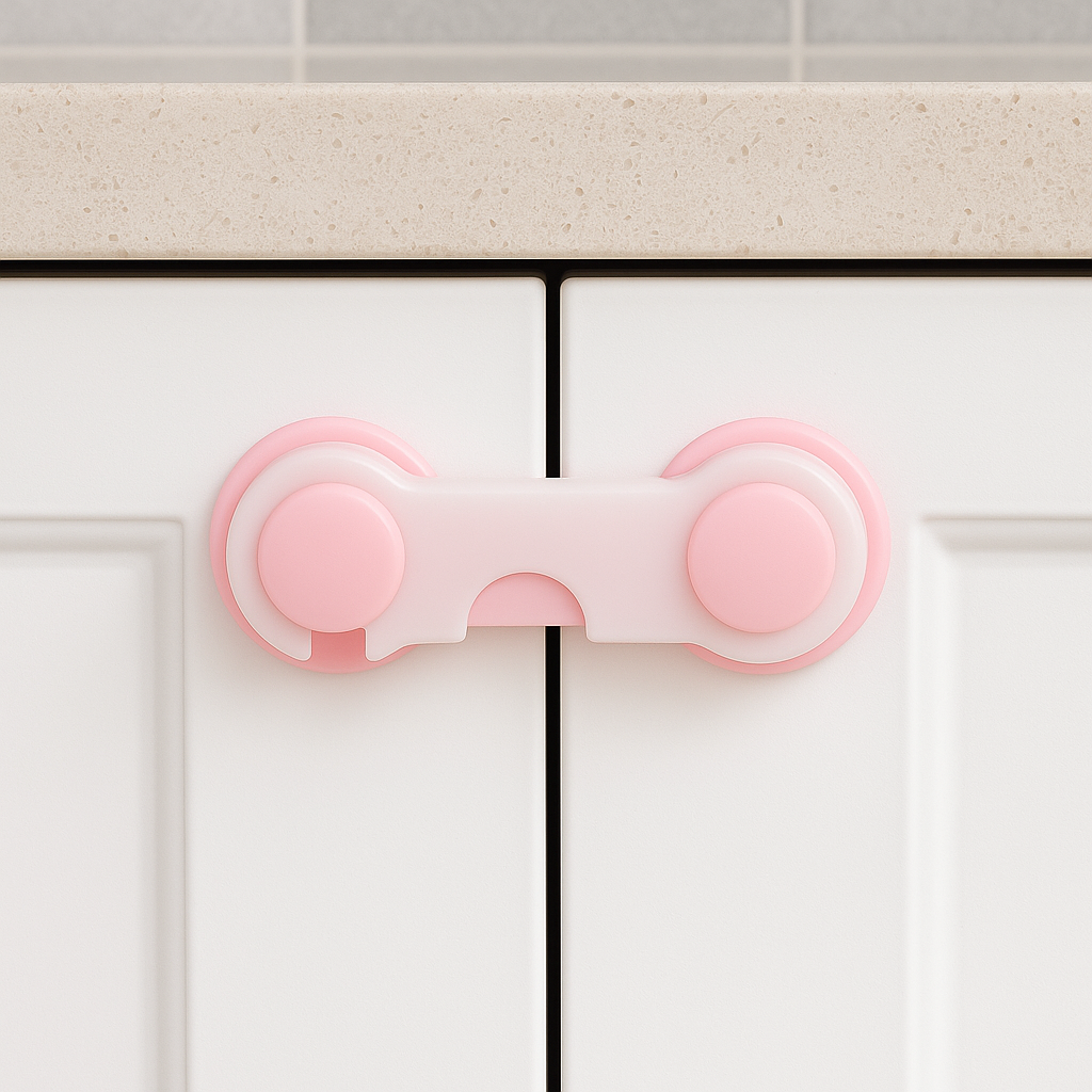10PCS Baby Safety Cabinet Locks – Transparent Self-Adhesive Childproof Latches for Drawers, Cupboards & Appliances (No Drilling Required)