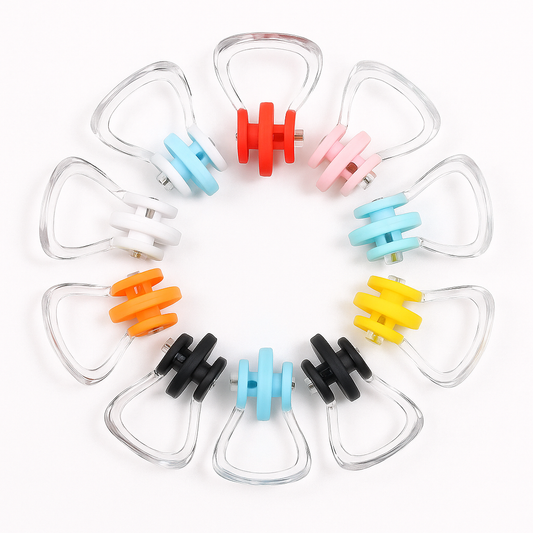4/8/12PCS Silicone Swimming Nose Clips – Comfortable Reusable Nose Plugs for Kids & Adults (Anti-Slip, Waterproof, Soft Fit)