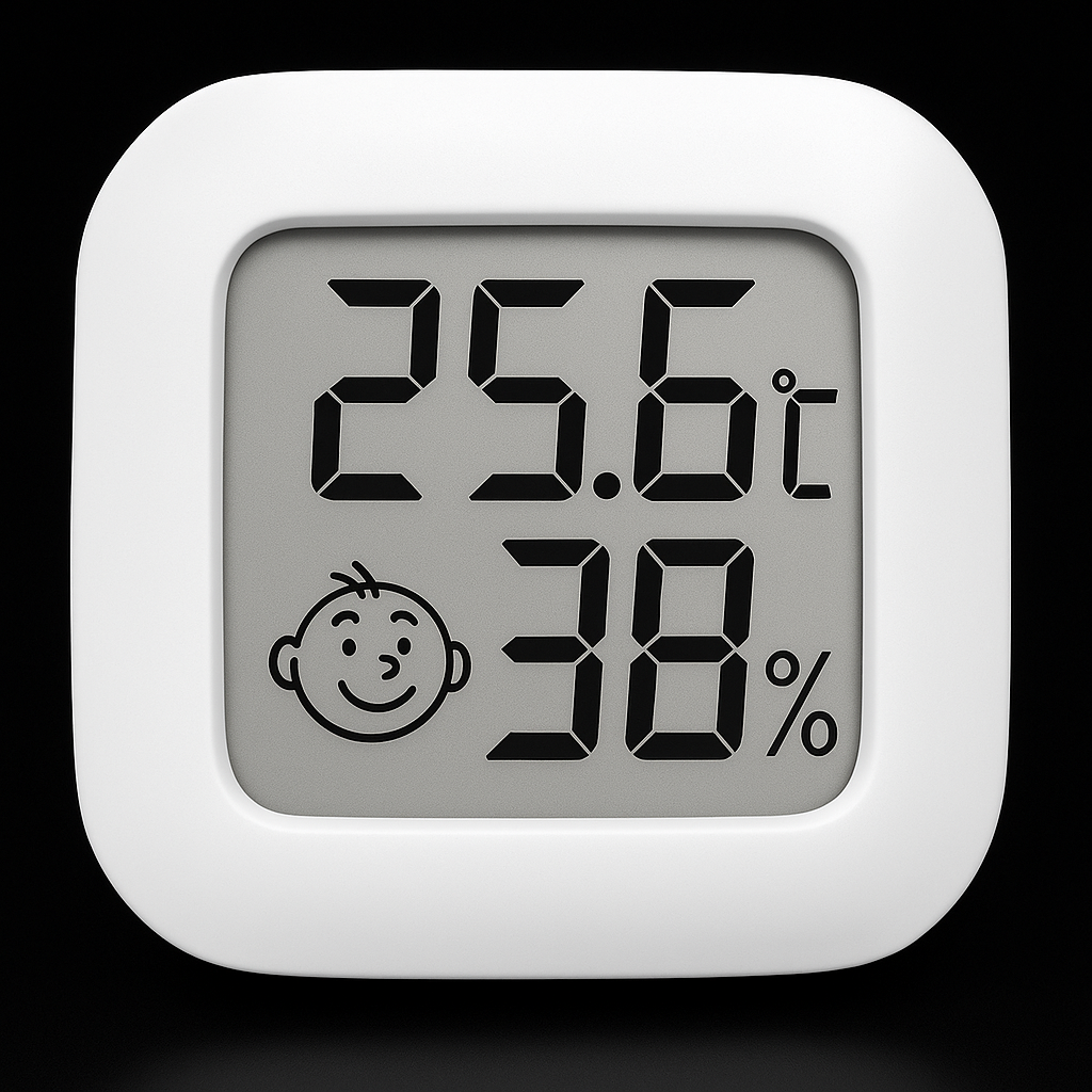 LCD Digital Thermometer & Hygrometer – Indoor Temperature & Humidity Monitor for Home, Baby Room, Car, Warehouse