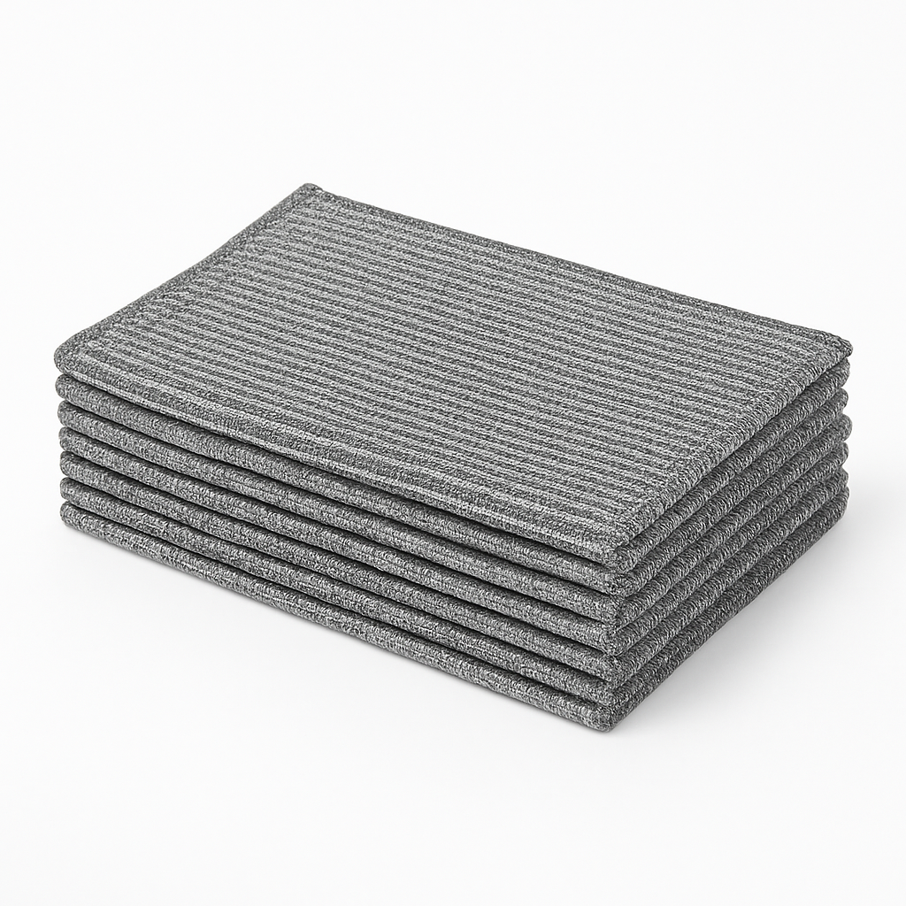 Multipurpose Wire Dishwashing Cloths – Scrubber Rags for Wet & Dry Cleaning (Non-Scratch, Reusable, 1–30pcs)