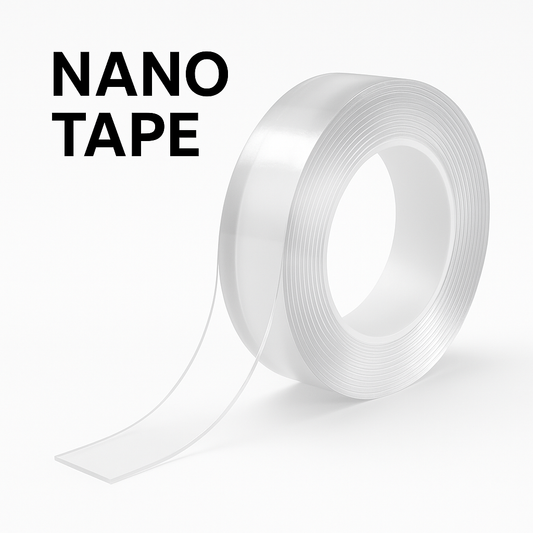 Nano Magic Tape – Clear Double-Sided Grip Tape (Washable, Removable, Traceless Adhesive)