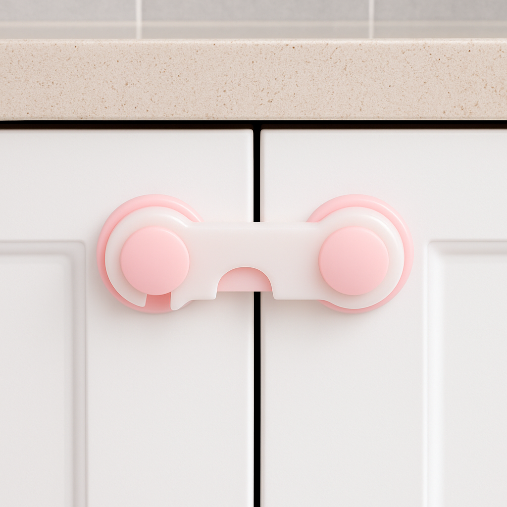 10PCS Baby Safety Cabinet Locks – Transparent Self-Adhesive Childproof Latches for Drawers, Cupboards & Appliances (No Drilling Required)