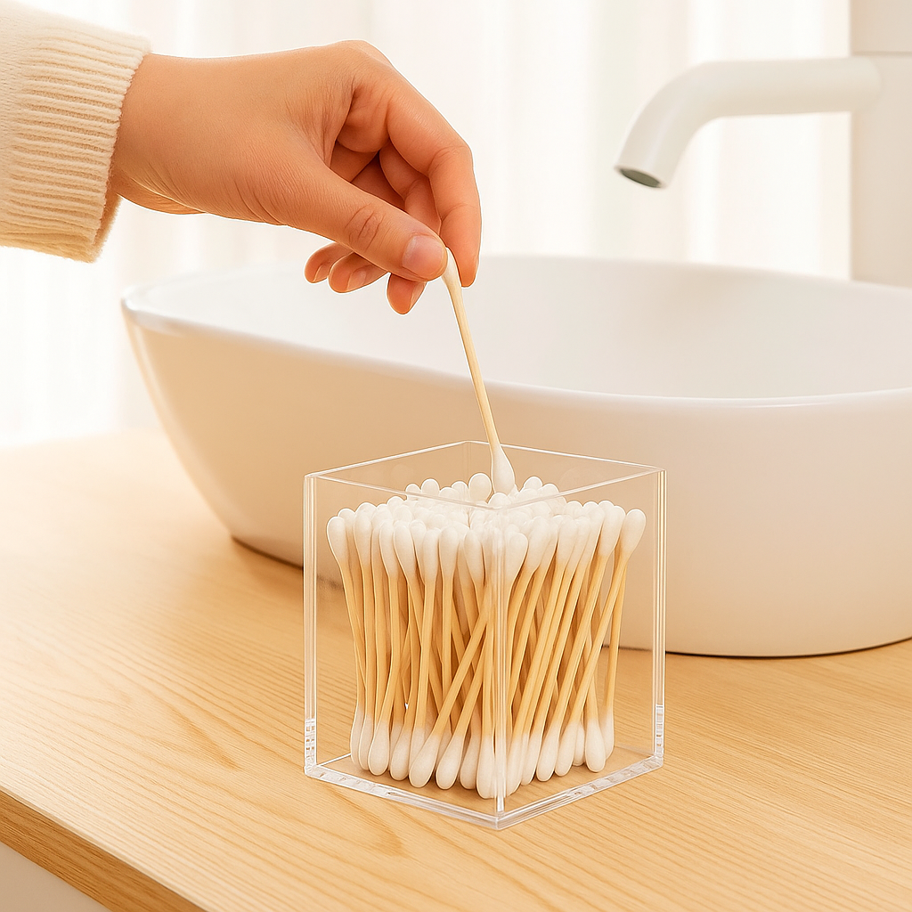 10–1000x Bamboo & Wooden Cotton Buds – Eco-Friendly, Biodegradable, Zero-Waste Makeup & Ear Cleaning Swabs