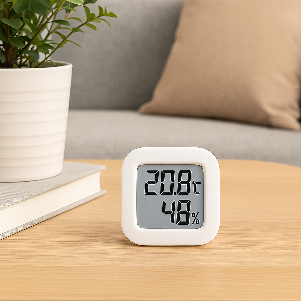 LCD Digital Thermometer & Hygrometer – Indoor Temperature & Humidity Monitor for Home, Baby Room, Car, Warehouse