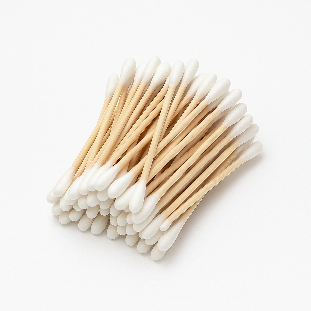10–1000x Bamboo & Wooden Cotton Buds – Eco-Friendly, Biodegradable, Zero-Waste Makeup & Ear Cleaning Swabs