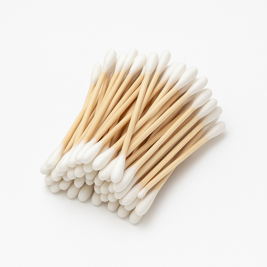 10–1000x Bamboo & Wooden Cotton Buds – Eco-Friendly, Biodegradable, Zero-Waste Makeup & Ear Cleaning Swabs