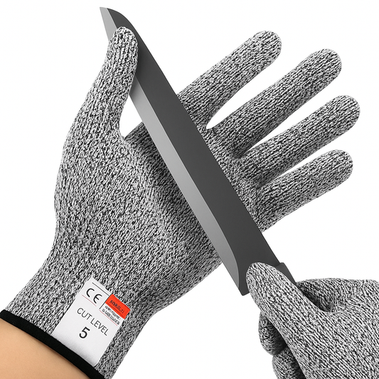 Cut Resistant Safety Gloves – Level 5 Food-Grade Protection for Kitchen, Butchering, Wood Carving & More
