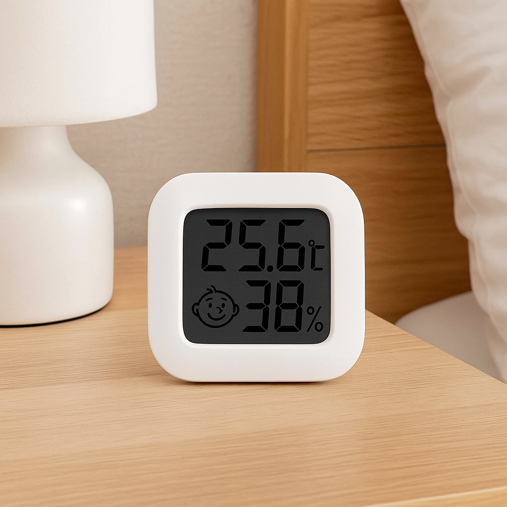 LCD Digital Thermometer & Hygrometer – Indoor Temperature & Humidity Monitor for Home, Baby Room, Car, Warehouse