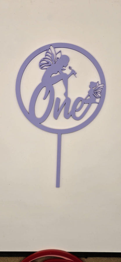Personalized Acrylic Cake Topper, Custom Name & Age