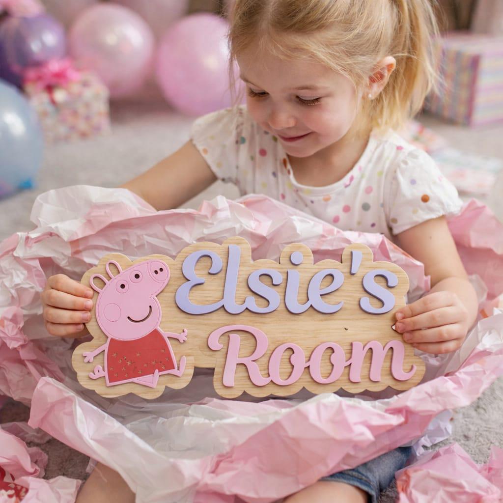 Personalised Kids Door Name Sign | Custom Nursery Bedroom Plaque | Child Name Sign | Wooden Acrylic Room Decor | Baby Gift UK