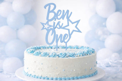 Personalized Acrylic Cake Topper, Custom Name & Age