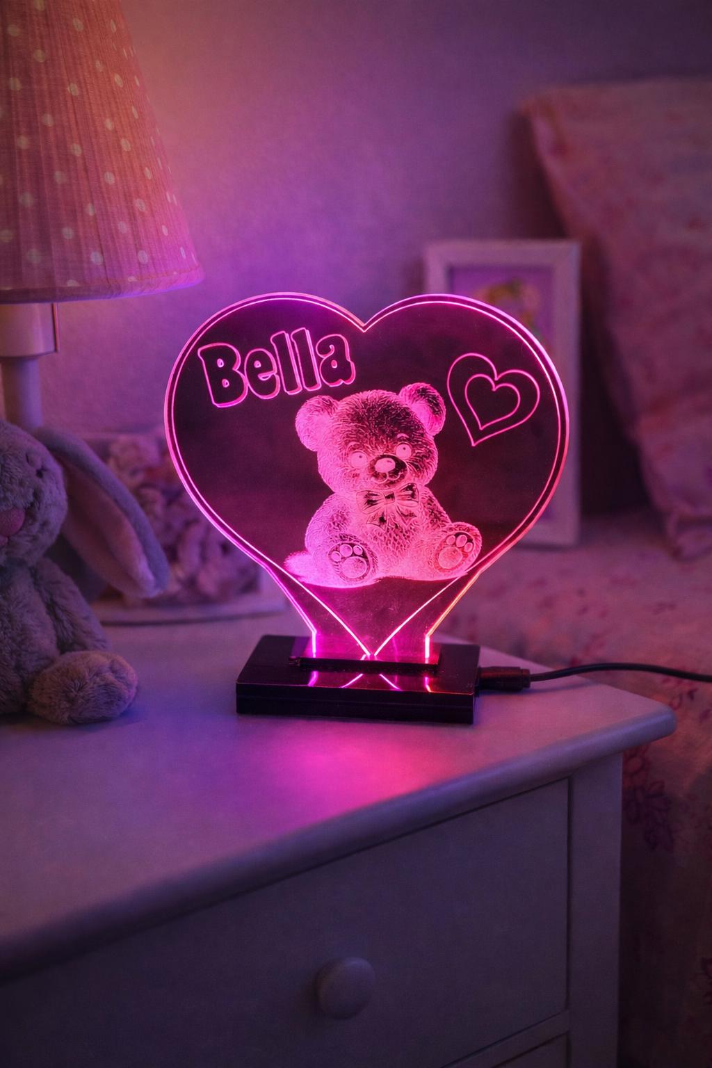 Personalised LED Night Light | Unicorn, Football, Animals, Princess Designs