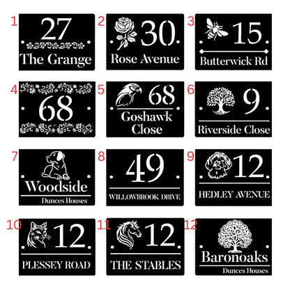 Personalised Static Caravan Sign | Sage Green Acrylic Plot Number Plaque | Holiday Home Sign | No Drill Caravan Door Sign screw or stick on